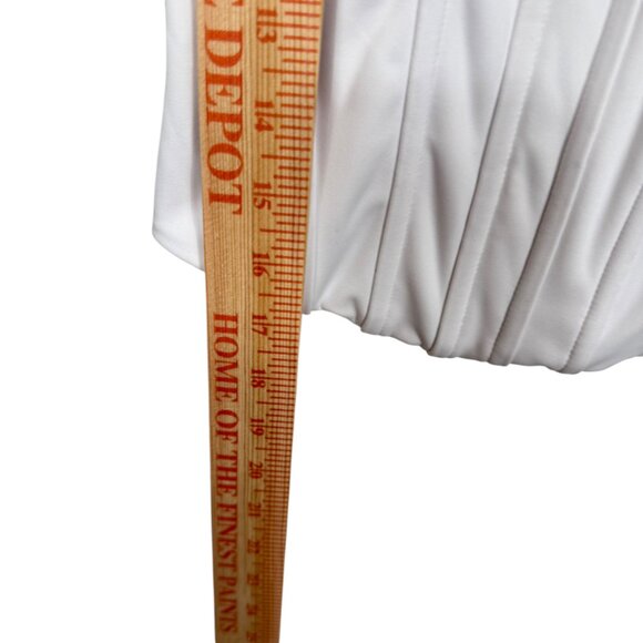 Express Body Contour High Compression Corset Tank XS White Cropped Shaping - Picture 7 of 8